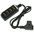 thumbnail image 4 of D Tap Power Adapter, ABS D Tap Male To 4 Port D Tap Female Splitter Power Cable Black Plug And Play Stable  For  V Type For Camera Batteries, 4 of 8