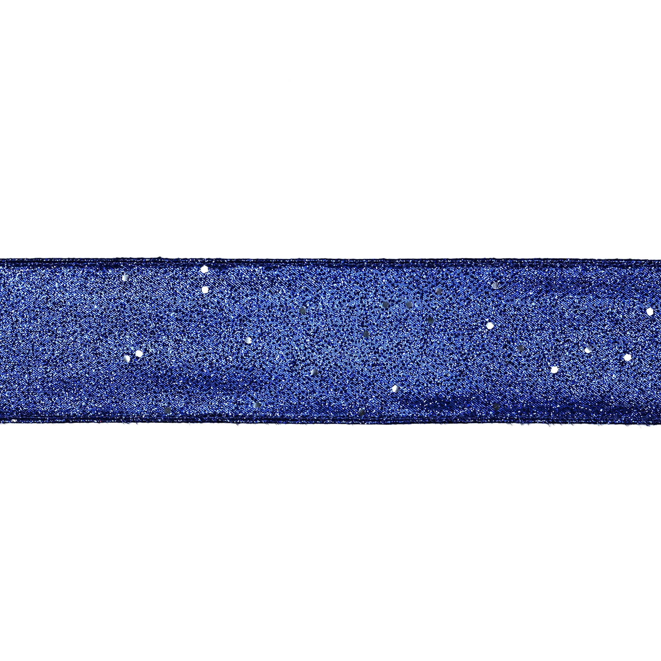 Gwen Studios 2.5" Metallic Royal Wire Ribbon, 3 yards