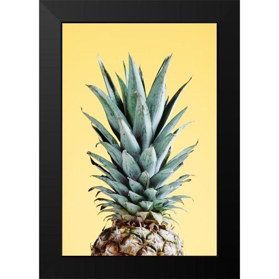 Artographie Studio 11x14 Black Modern Framed Museum Art Print Titled - Pineapple Yellow 03