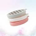 thumbnail image 6 of Hemoton 3pcs Double-layer Soap Dish Fish Shape Plastic Soap Box Bathroom Draining Soap Rack Soap Storage Container, 6 of 8