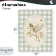 thumbnail image 4 of Stupell Industries Cottage Winged Unicorn over Green Gingham Canvas Art, 24 x 30, by Arlington Prints, 4 of 8