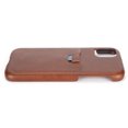 thumbnail image 2 of Funda delgada para teléfono con ranura para tarjeta Textute de cuero PU para Iphone 11 Pro de 5,8 pulgadas, color marrón, 2 of 14