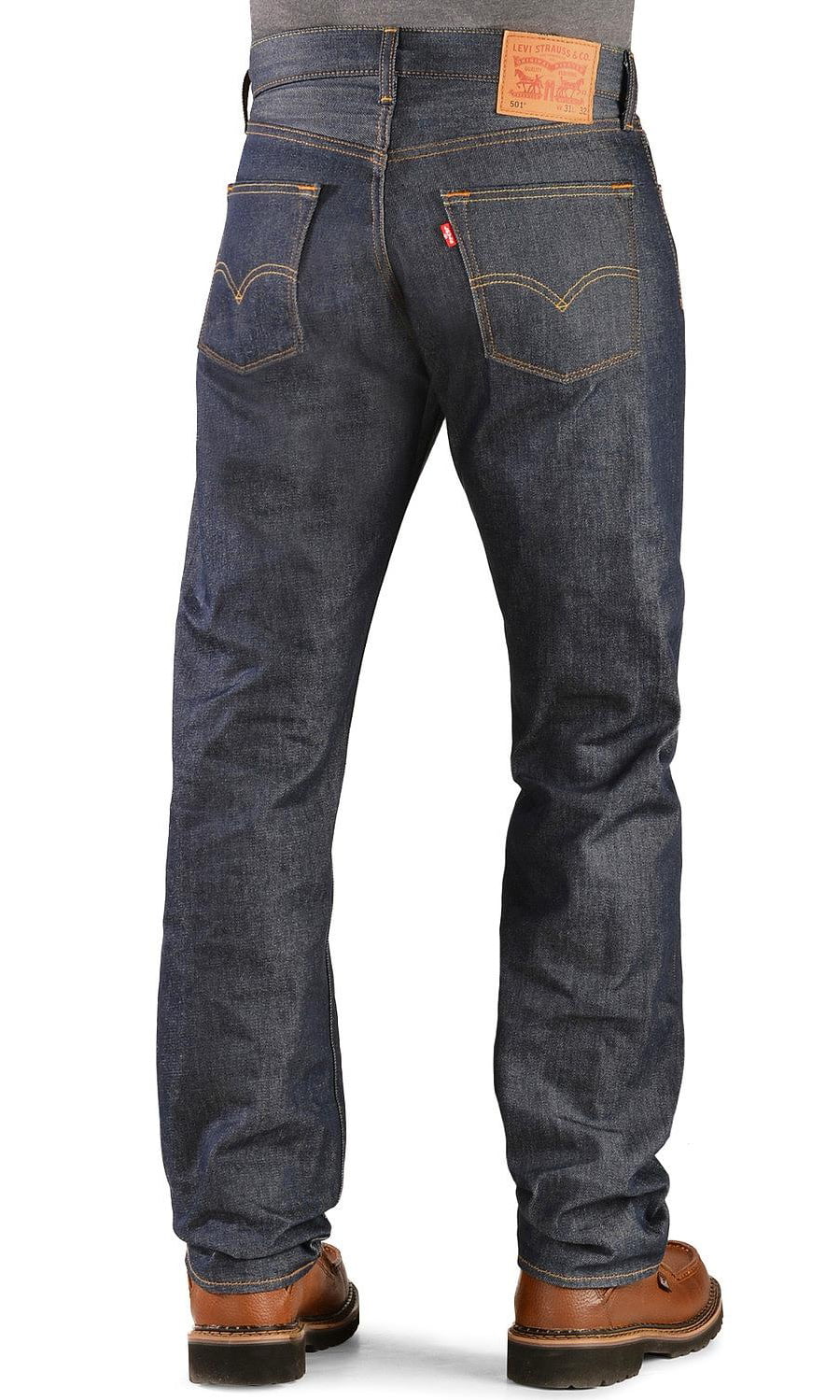 Levis® Strauss 501® Fly Original Jeans Shrink-to-Fit (00501-0000) - Walmart.com