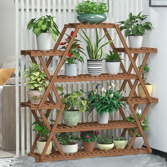 Multiple Corner Flower Plant Pot Shelf Stand Planter Display Garden Rack Storage