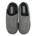thumbnail image 5 of SLM Men's Bedroom Slippers Non Skid Faux Fur Lined House Shoe  Slides, 5 of 5