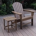 thumbnail image 2 of NewTechWood St Charles Teak Plastic Outdoor Side Patio Table, 2 of 2