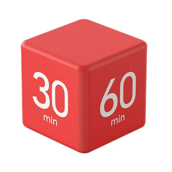 Cube Timer, Time Cube Timer Minuterie de Cuisine Timer pour la Productivité ADHD Flip Timer d'Entraînement