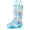 Blue, variant on Toddler Girl Waterproof Rain Boots, Purple, 9