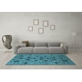 thumbnail image 3 of Ahgly Company Indoor Rectangle Oriental Light Blue Industrial Area Rugs, 2' x 5', 3 of 4