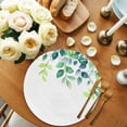 thumbnail image 2 of Round Placemats Ombre Green Plant 15 inch Set of 6 Table Mats for Dining Table Watercolor Leaf Heat Resistant Non-Slip Kitchen & Home Decorative Place Mat Set, 2 of 8