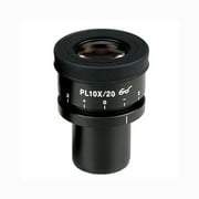 AmScope Focusable Extreme Widefield 10X Microscope Eyepiece w/ Reticle (30mm) New