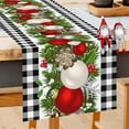 thumbnail image 2 of Black and White Buffalo Check Plaid Christmas Table Runner 90 Inch Seasonal Winter Xmas Holiday Farmhouse Table Cloth Decorations for Home Dining Room Party Decor, 2 of 6