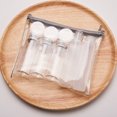 thumbnail image 3 of 1 Set/8 Pcs Dispense Bottle Plastic Small Container Cream Lotion Liquid Water Holder Empty Bottle with Zipper Storage Bag for Home Outdoor (Transparent), 3 of 8