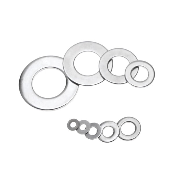 100 Pcs M1.6 M2 M2.5 M3 3.5 M4 M5 M6 M8 M10 M12 M14 M16 304 Acier Inoxydable Rondelle Plate Joints de Rondelle (M2x5x0.3mm)