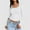 White, variant on Tops for Women Plus Size Trendy Women’S Slim Tops Long Sleeve Round Neck Crop Top Tee Shirt Basic Solid Tight Slim fit Cropped Shirt Workout Yoga Long Sleeve Shirts Crop Tops Basic Slim fit T Shirts