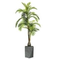 thumbnail image 1 of Vintage Home Artificial Faux Real Touch 7.83 Feet Tall Palm Tree With Fiberstone Planter, 1 of 4