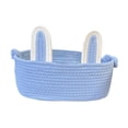 thumbnail image 4 of Voxware Easter Basket Bunny Bag Rabbit Ears Tote Candy Gift Portable Storage Handmade Cloth Rope Reusable Suitable for Children Gift Giving Easter Parties Hom blue, 4 of 8