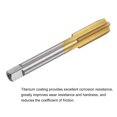 thumbnail image 4 of Unique Bargains M12 x 1 Left Hand Titanium Coated High Speed Steel Machine Straight Flute Tap, 4 of 6