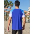 thumbnail image 6 of ANFERRY Short Sleeve Swim Shirts for Men Printed UPF50+ Sun Protection Athletic Rash Guards Top, 6 of 11
