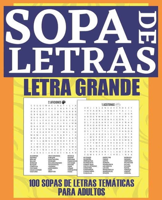 Letra Grande 500 Sopa De Letras Para Adultos Volume 5 