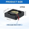 thumbnail image 2 of Uxcell 2 Pcs 3D Printer 4010 Cooling Fan, 24V 6000RPM 40 x 40 x 10 mm Hydraulic Bearing XH2.54 Extruder Cooling Fan with 30cm Cable 2 Pin Terminal for 3D Printer, 2 of 7