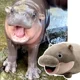 thumbnail image 5 of 2024 Moo Deng Hippo Plush, lindo hipopótamo pigmeo de peluche para regalo de fanáticos, animal de peluche de hipopótamo suave para niños, 5 of 5