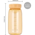 thumbnail image 2 of Mini Plastic Water Bottle without Straw, 10 oz Small Plastic Bottle BPA Free & Safe for Girls, Kids, Fast Flow, Durable for Milk Tea (Orange), 2 of 5