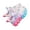 Pink, variant on Djtdsds Little Girls Gradient Sole Accent Athletic Sneakers Hook and Loop Running Shoes Size:5.5-6 Years