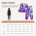 thumbnail image 4 of Pofeuu Flying Butterflies Print Womens Pajamas Set Long Sleeve Sleepwear Button Down Nightwear Soft Pj Lounge Sets Button Down Pajamas Women-XX-Large, 4 of 7