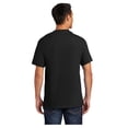 thumbnail image 2 of Port & Company Men's Essential Cotton T-Shirt with Pocket Jet Black Small, 2 of 6
