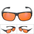 thumbnail image 1 of Gafas para Juegos con Luz Azul de 400-500 Nm Más del 999 % de Gafas con Bloqueo de Luz Azul Lentes Naranjas Protección UV sobre Gafas o Solas ANGGREK  Otros, 1 of 8