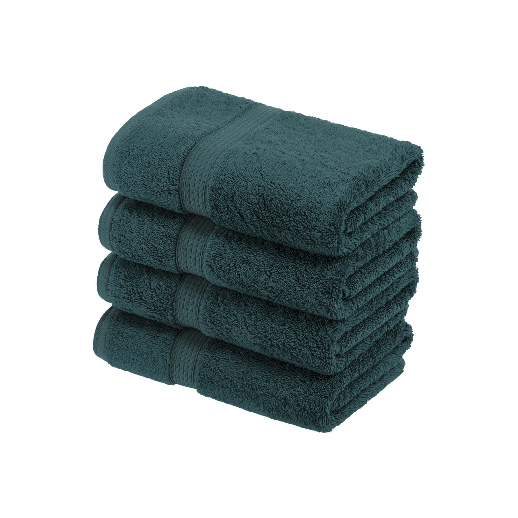 Superior 800 GSM Egyptian Cotton 3-Piece Towel Set, Soft Ultra Absorbent Towels, Purple