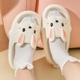thumbnail image 4 of Anuirheih Slip on Sandals Women,Women's Slippers Super Soft Breathable Anti-Slip Bedroom Home Slippers(White), 4 of 9
