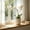 White, variant on Artificial Simulated Phalaenopsis Bonsai Silk Orchid Potted Plant Decor for Living Room Porch Dining Table Home Ornament,Yellow