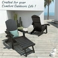 thumbnail image 4 of Wingyz Outdoor Adirondack Chair with Footrest, Folding Adjustable Patio Chairs for Outside Lawn Lawn Balcony, 4 of 7