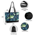 thumbnail image 2 of FORMRS Canvas Laptop Tote Bag for Women with 15.6" Computer Compartments Shoulder Handbag, Sharks Pattern, 2 of 7