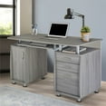 thumbnail image 2 of Pemberly Row 48"W Wood Computer Desk with Storage in Gray, 2 of 11