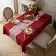 thumbnail image 3 of Enova Home High Quality Washable Cotton Linen tablecloths, Wrinkle Resistant Washable Dining Room Table Cloths for Rectangle Tables 55" x 78", 3 of 4