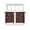Brown, variant on Brown Sheer Curtains 45 Inch Length 2 Panels Set - Light Filtering Window Treatments, Spring Flora Rod Pocket Semi Curtains for Living Room/Bedroom/Kitchen Décor, 104"W x 45"L