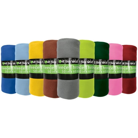 - Solid Color Fleece Blankets - 50