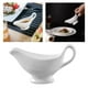 thumbnail image 3 of Salsera de porcelana blanca Vajilla para salsas METRO, 3 of 9