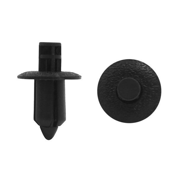 30Pcs 8x17x26mm Grapas Vehículo Remaches Plástico Negro Sujeción Cabeza Redonda Clips