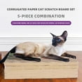 thumbnail image 6 of Vivicreate 5 Piece High-Density, Reversible, Breathable Cardboard Cat Scratching Lounge Bed, 6 of 7