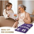 thumbnail image 2 of Grandma Gifts Blanket, Grandma Birthday Gifts, Gifts for Grandma from Granddaughter Grandson, Christmas, Grandparents Day Gifts for Grandma, to My Grandma Throw Blanket, 50"x60", 2 of 6