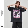 thumbnail image 4 of Anime My Melody T Shirt Oversized Vintage Washed Kuromi T-shirts Retro Streetwear Hello Kitty Cute Girl Tops Tees Women Cotton, 4 of 20