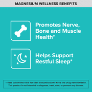 Qunol Magnesium Capsules 420mg, High Absorption Magnesium Supplement, Extra Strength, Bone and Muscle Health Supplement, 120 Count