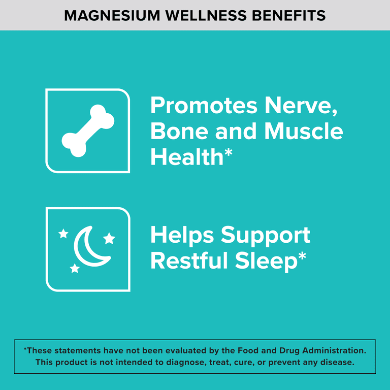 Qunol Magnesium Glycinate Capsules 420mg, High Absorption Magnesium Supplement, Extra Strength, Bone and Muscle Health Supplement, 120 Count