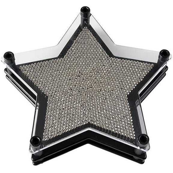 ArtCreativity Star 3D Push Pin Art Board Game for Kids and Adults, 6” Decorative Toy