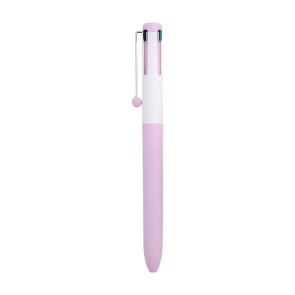 Kyusrd 4-Color Push-Button Gel Pen Stylish 0.5mm Student Pen for Practice Problems Red Blue Green Black