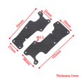 thumbnail image 4 of SUTENGDA 1 Set Carbon Fiber Front Rear Suspension Arm Protection Plate Cover For Traxxas 1/8 4WD Sledge Monster RC Truck, 4 of 13